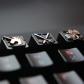 Attack on Titan Artisan Zinc Aluminum Alloy Keycaps for MX Switch Mechanical Keyboard R4 Height Custom ESC Keycap